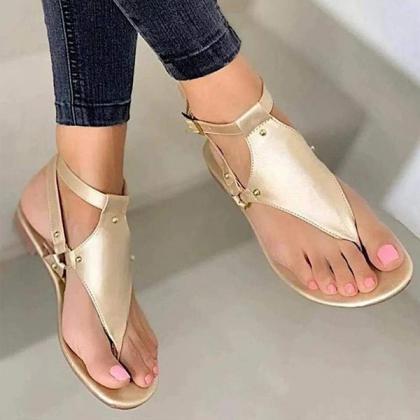 Veooy Summer Soft Flip Flop Flats Sandals