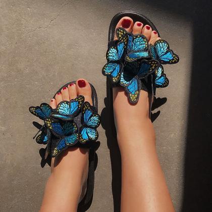 Veooy Fashion Butterfly Comfy Platform Sandals