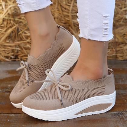 Veooy Casual Mesh Breathable Slip-on Sneakers