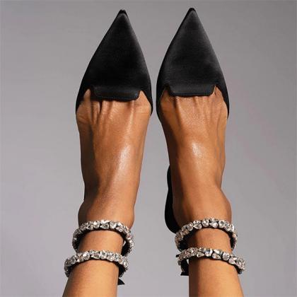 Veooy Patent Leather Pointed Toe Ad..