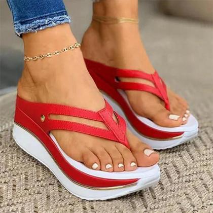 Veooy Women Casual Comfortable Pu Flip-flop..