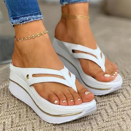 Veooy Women Casual Comfortable Pu Flip-flop..