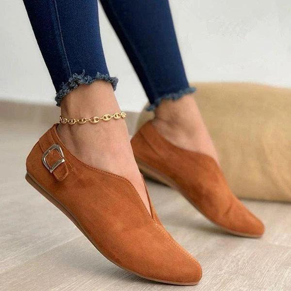 Veooy Women Elegant Casual Daily Comfy Slip On Flats
