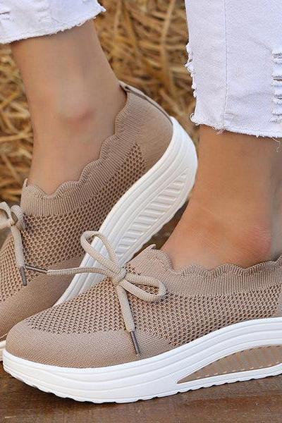 Veooy Casual Mesh Breathable Slip-on Sneakers